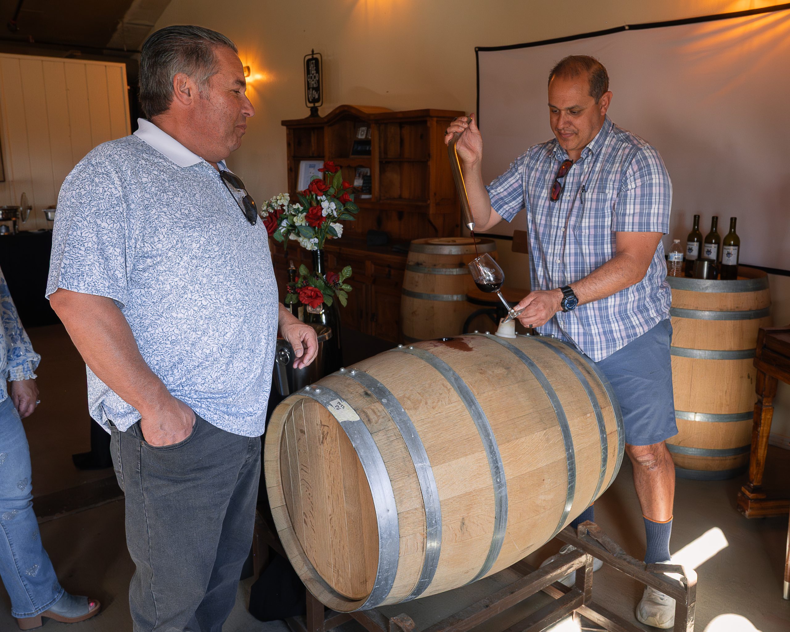 Barrel Tasting in Temecula California at Frangipani Winery