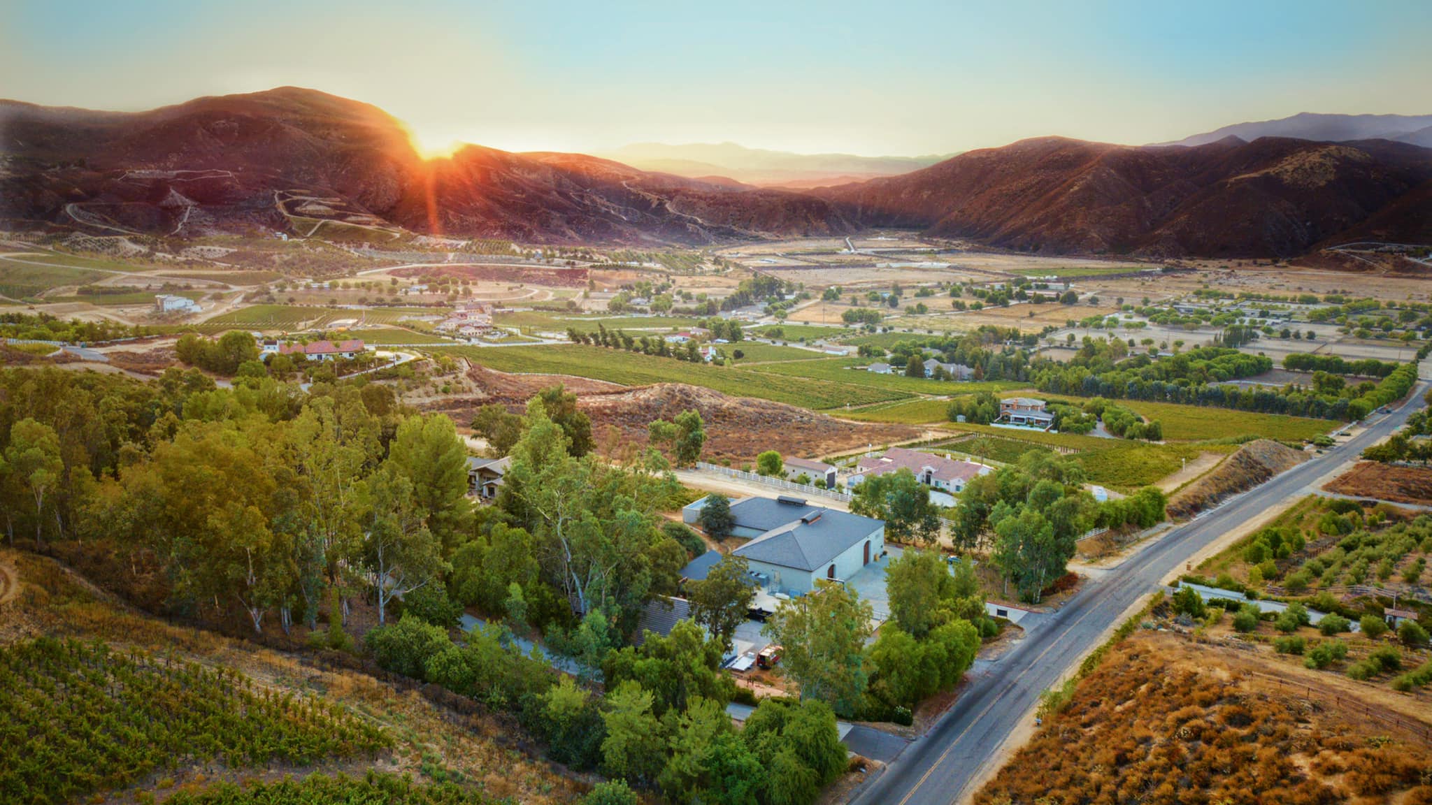 Temecula Valley Wine Country, Drone View