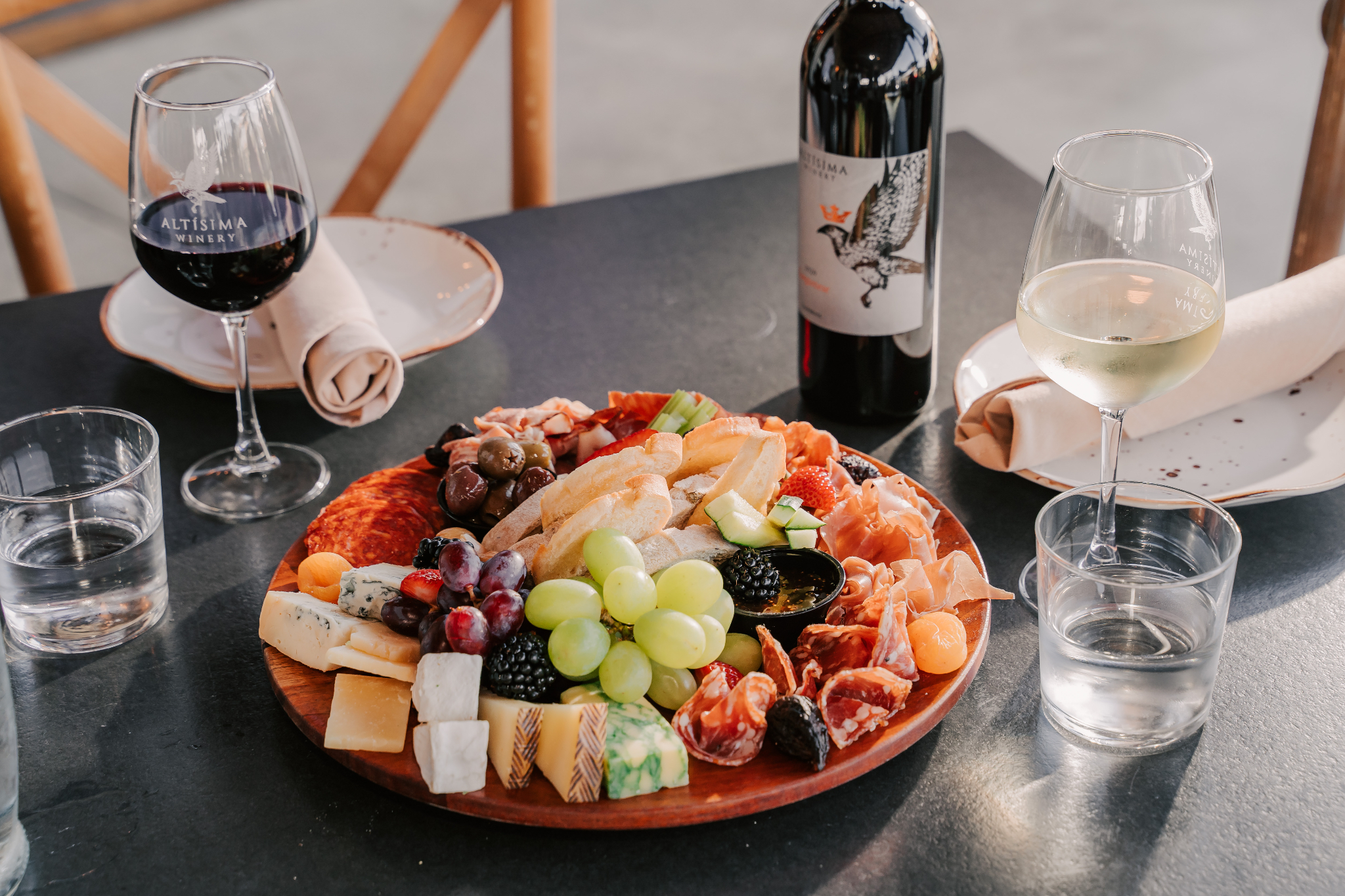 Altisima Winery Cheese Plate